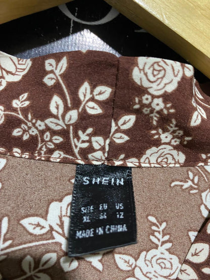 SHEIN |XL| BUST 21| B18| VINTAGE RUFFLE DETAIL FLORAL MAXI DRESS
