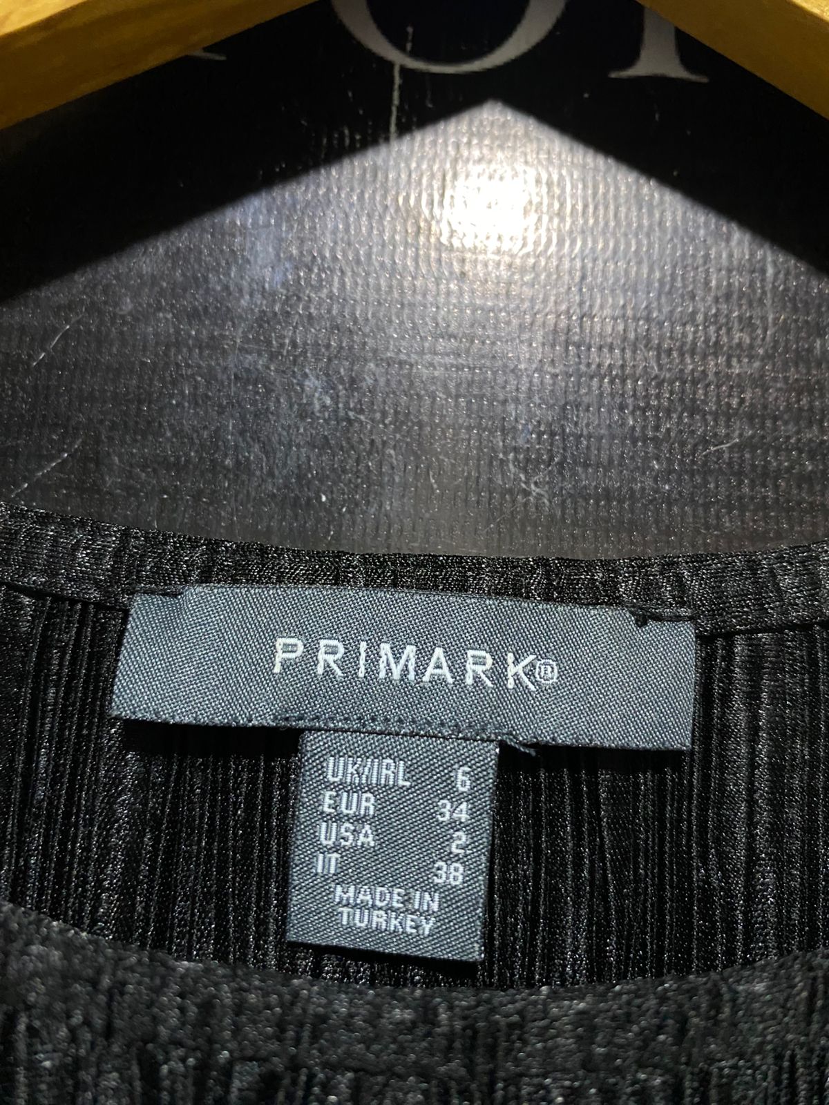 PRIMARK |L| BUST 19| B18| SHIMMER BLACK PLEATED PLISSE MIDI DRESS