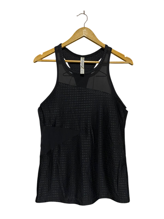 LORNA JANE |L| BUST 17| B20| PREMIUM BLACK MESH PERFORMANCE TANK TOP