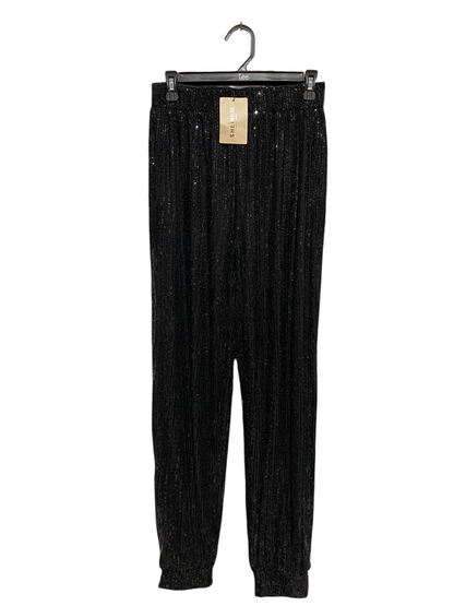 SHEIN |M| WAIST 27| B20| BLACK SHIMMER SEQUIN JOGGER PANTS