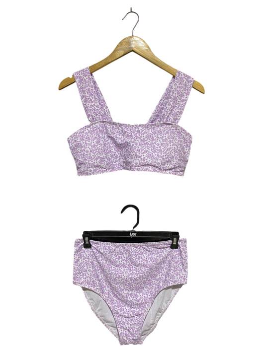 |L| B20| TWO-PIECE FLORAL PRINT BIKINI SET