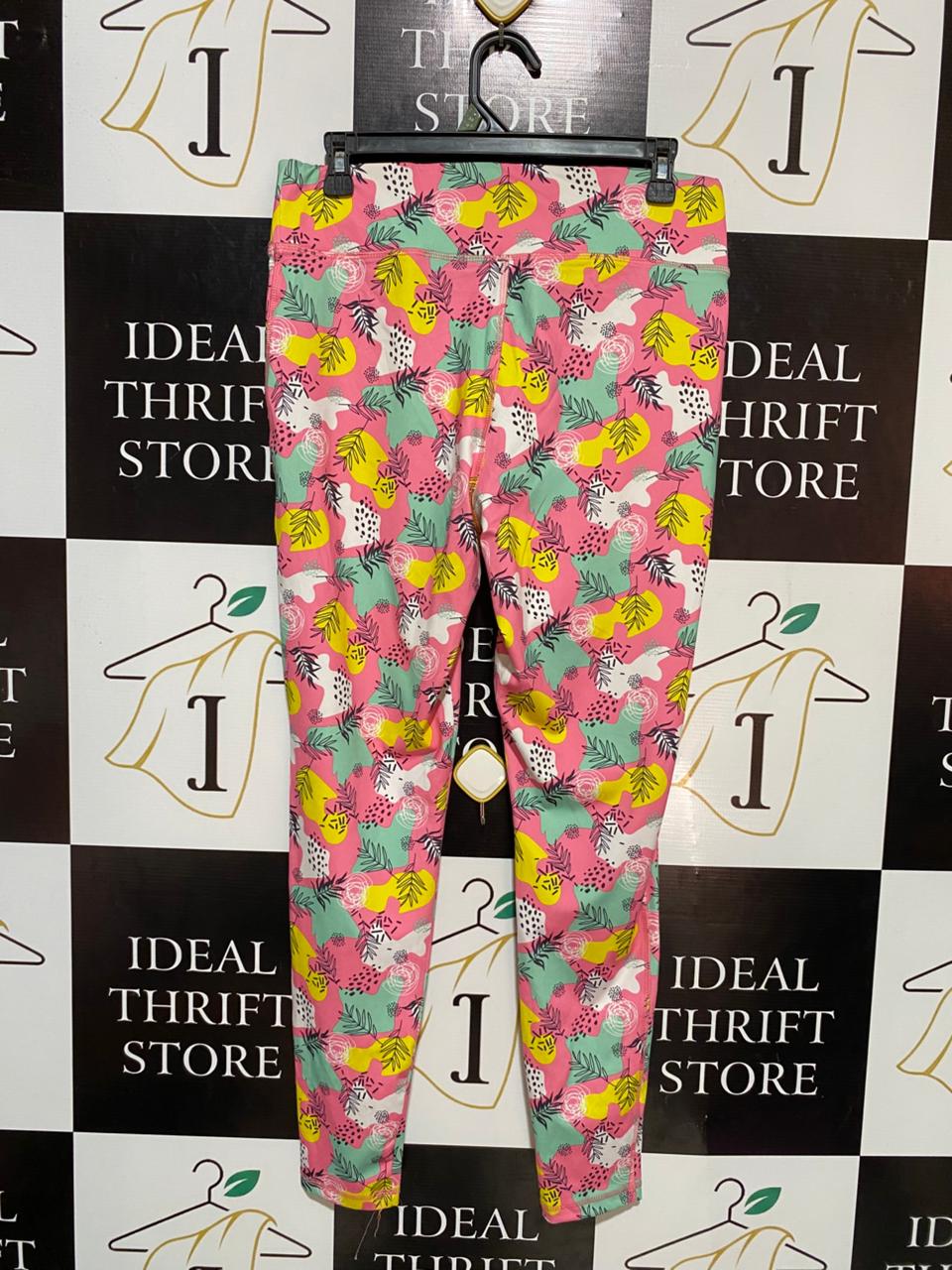 MITRAT |M| WAIST 30| B20| VIBRANT TROPICAL FLORAL PRINT ACTIVEWEAR LEGGINGS