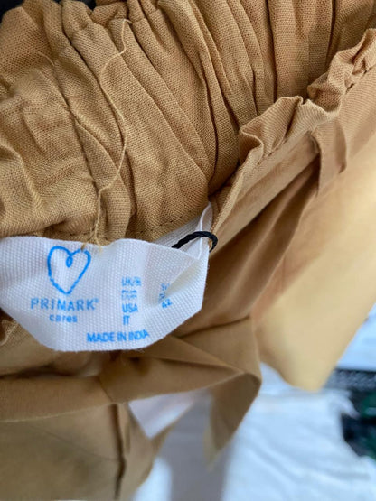 PRIMARK |S| WAIST 26| B20| MUSTARD YELLOW PAPERBAG SHORTS