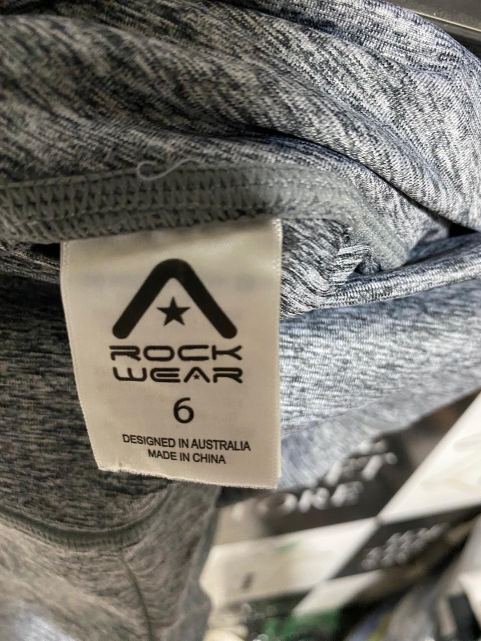 ROCK WEAR |XS| WAIST 22| B20| PREMIUM HIGH-WAISTED GREY MARL BIKER SHORTS