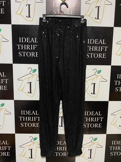 SHEIN |M| WAIST 27| B20| BLACK SHIMMER SEQUIN JOGGER PANTS