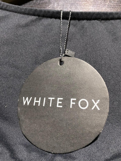 WHITE FOX |M| BUST 15| B20| CHIC WOMEN'S BLACK ULTRA-CROP TOP