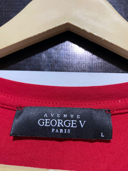 GEORGEV |L| BUST 21| B20| LUXURY RED TIGER GRAPHIC T-SHIRT