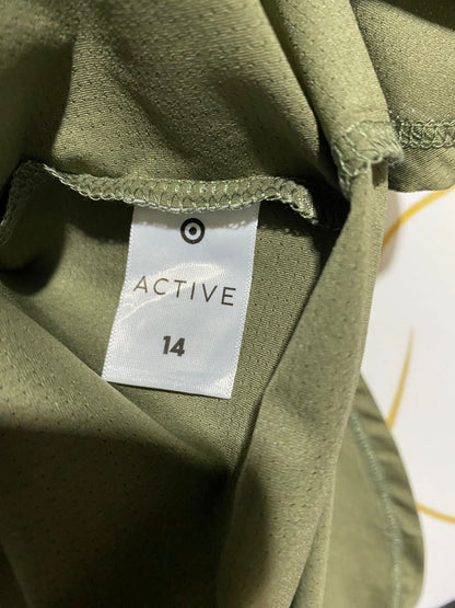 ACTIVE |L| BUST 20| B20| OLIVE GREEN ACTIVE TANK TOP