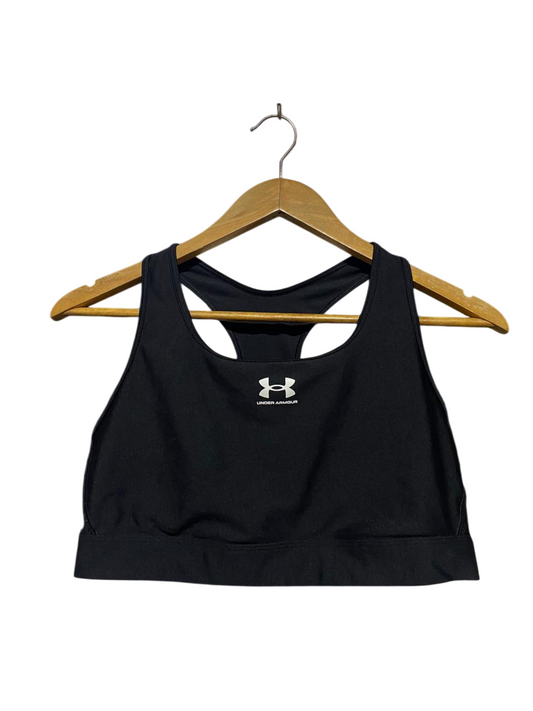 ANDER ARMOUR |XL| BUST 15| B20| WOMEN'S CLASSIC RACERBACK SPORTS BRA - BLACK