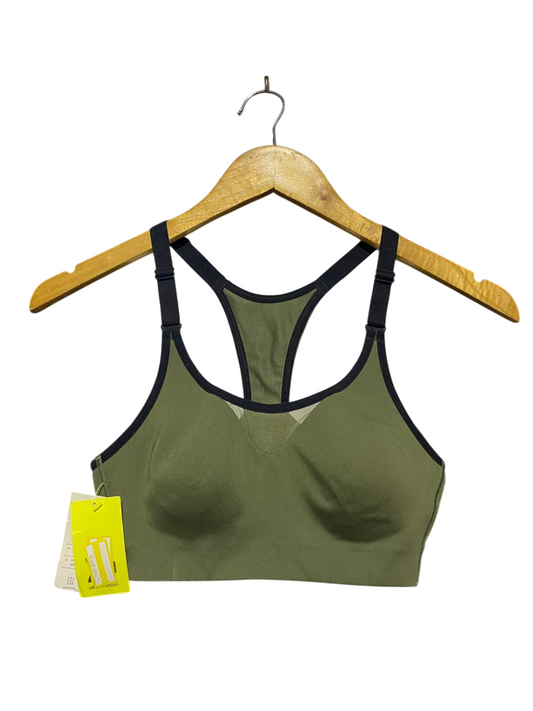 ALL IN MOTION |XS| BUST 13| B20| WOMEN'S OLIVE GREEN RACERBACK SPORTS BRA