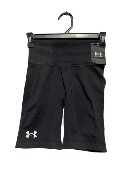 ANDER ARMOUR |XS| WAIST 22| B20| WOMEN'S HIGH-RISE BLACK BIKE SHORTS
