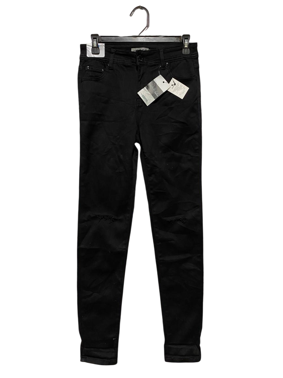 WAKEE |M| WAIST 28| B20| WOMEN'S HIGH-RISE BLACK RIPPED SKINNY JEANS