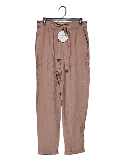 DREAM HOUSE |L| WAIST 30| B20| MAUVE HIGH-WAISTED PAPERBAG PANTS