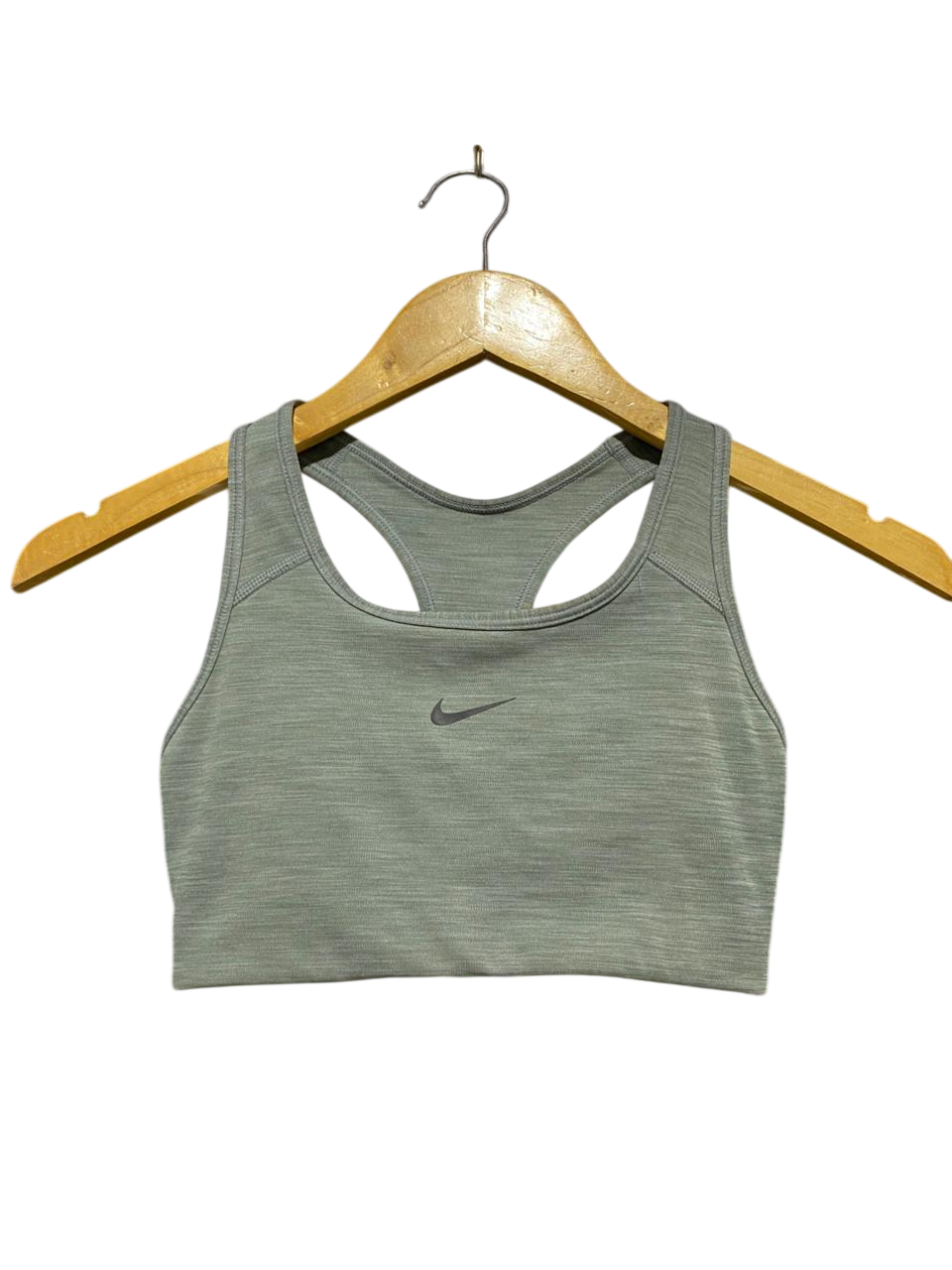 NIKE |XS| BUST 12| B20| DRI-FIT HEATHERED RACERBACK SPORTS BRA