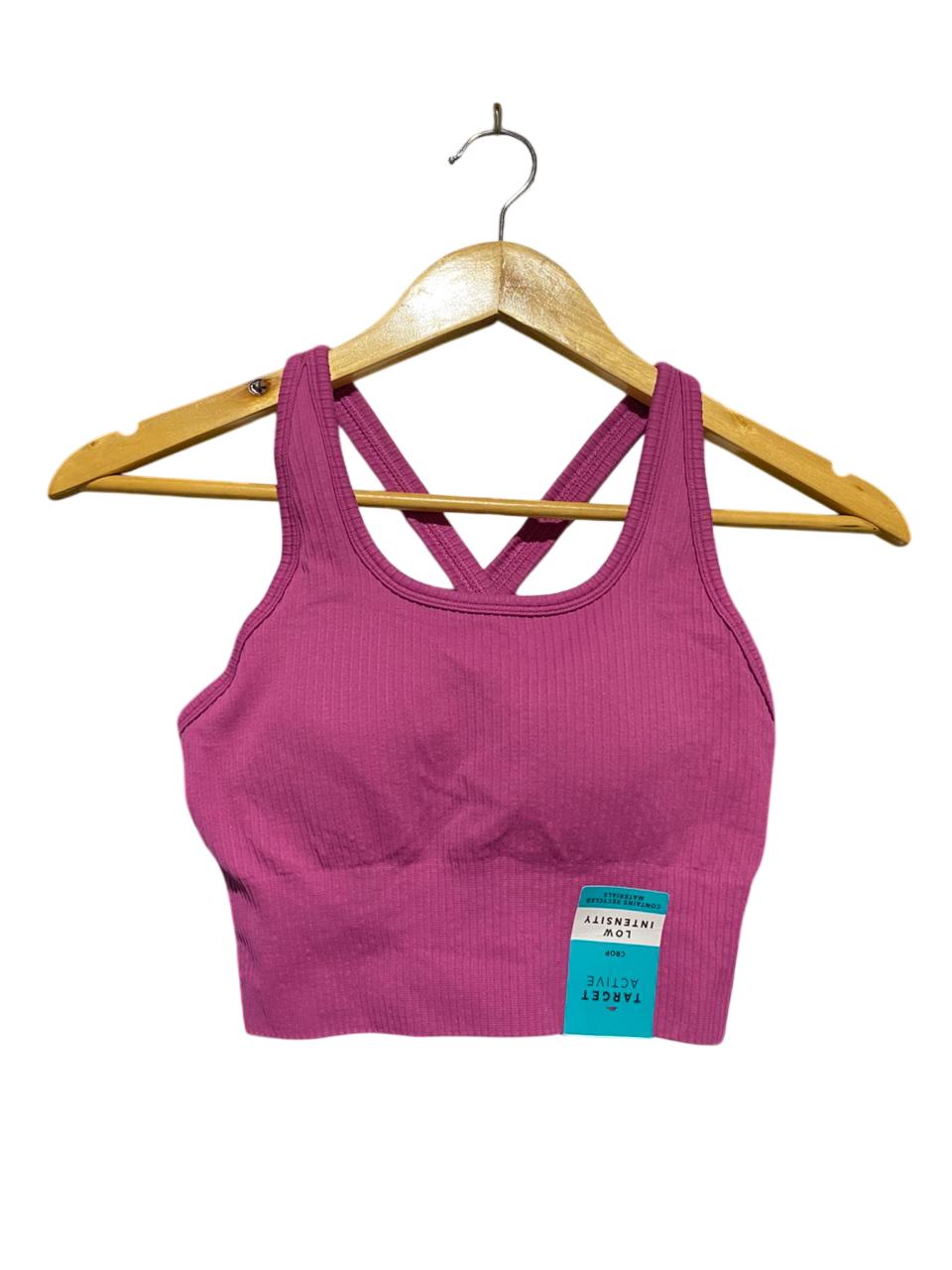 ACTIVE |XS| BUST 13| B20| LOW INTENSITY SEAMLESS RIBBED CROP TOP