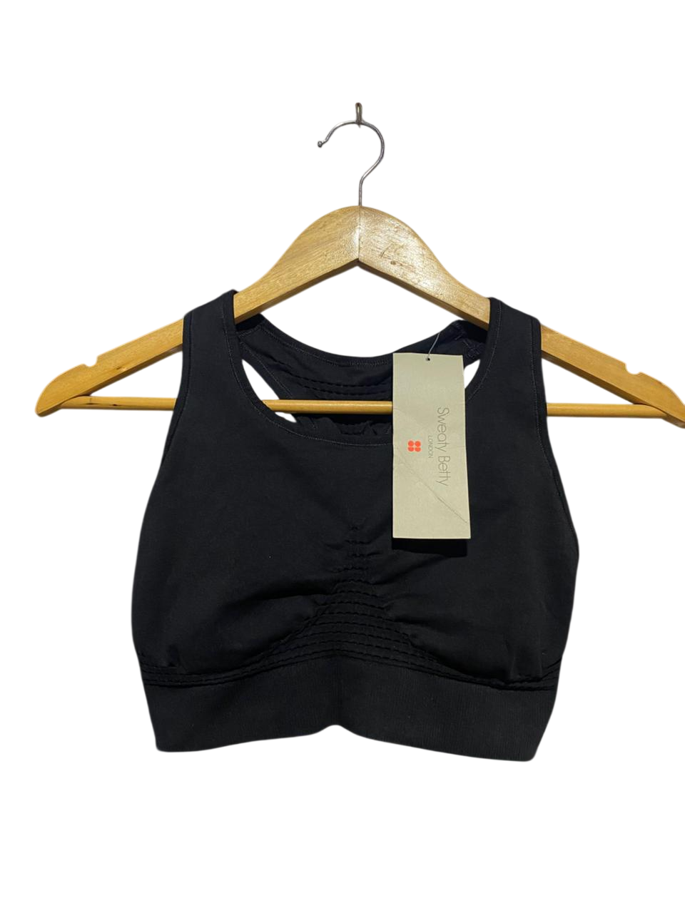 SWEATY BETTY |XS| BUST 12| B21| LONDON WOMEN'S BLACK STAMINA SPORTS BRA