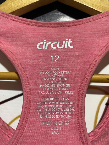 CIRCUIT |M| BUST 14| B21| WOMEN'S PREMIUM PINK SEAMLESS RACERBACK SPORTS BRA