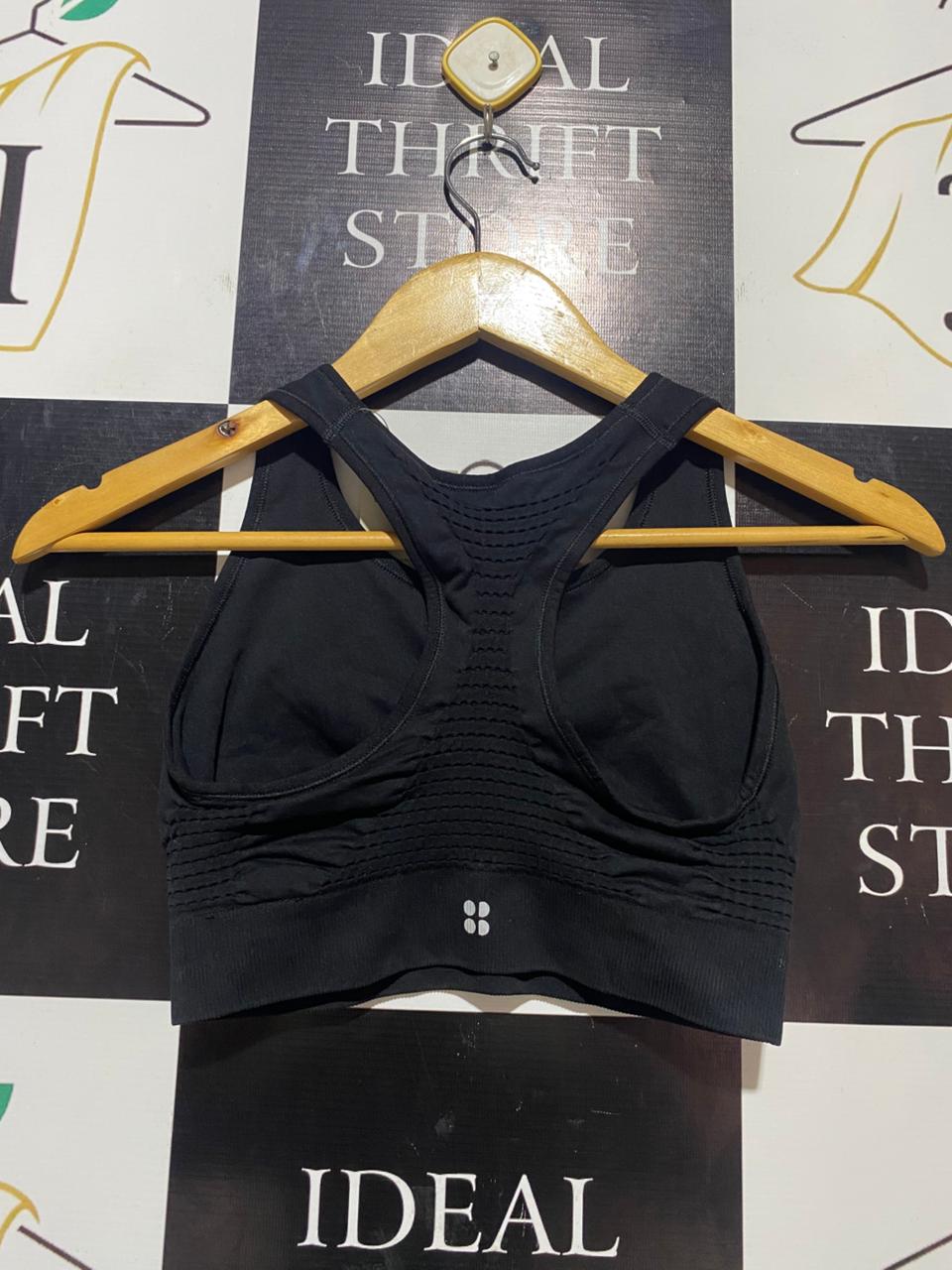 SWEATY BETTY |XS| BUST 12| B21| LONDON WOMEN'S BLACK STAMINA SPORTS BRA