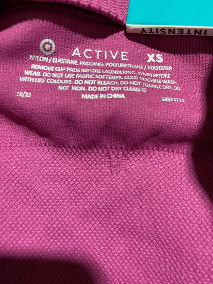 ACTIVE |XS| BUST 13| B20| LOW INTENSITY SEAMLESS RIBBED CROP TOP