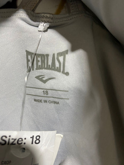 EVERLAST |XL| BUST 18| B20| FLORAL PRINT ATHLETIC CROP TANK TOP