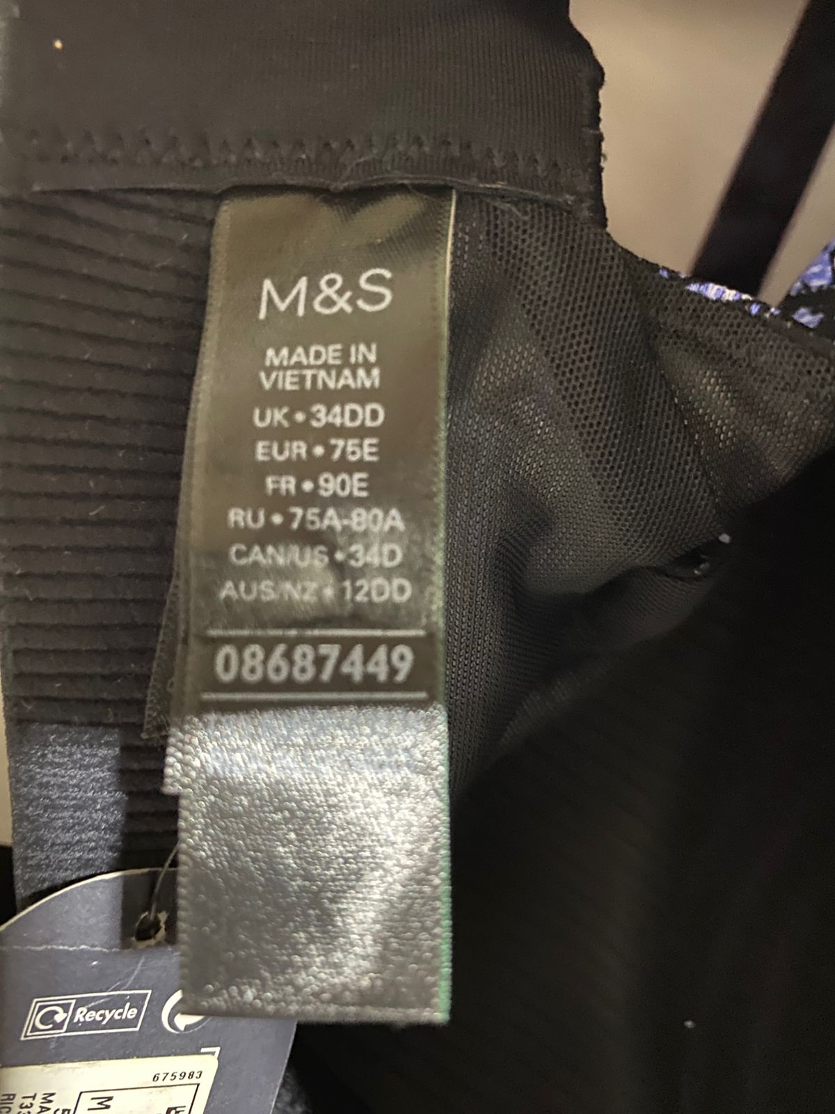M&S |M| BUST 15| B20| HIGH-IMPACT SNAKESKIN PRINT RACERBACK SPORTS BRA
