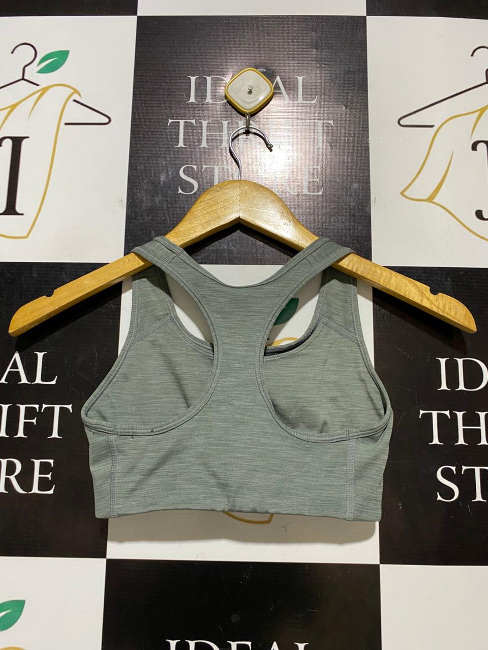 NIKE |XS| BUST 12| B20| DRI-FIT HEATHERED RACERBACK SPORTS BRA