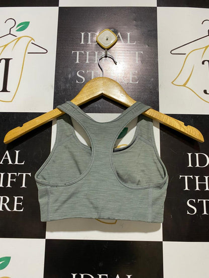 NIKE |XS| BUST 12| B20| DRI-FIT HEATHERED RACERBACK SPORTS BRA