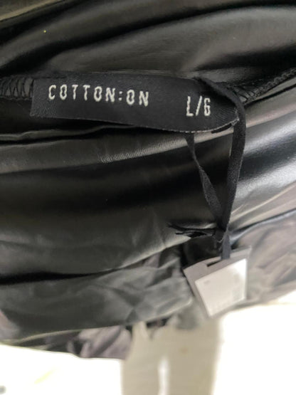 COTTON ON |M| WAIST 28| B20| FAUX LEATHER HIGH-WAIST LEGGINGS