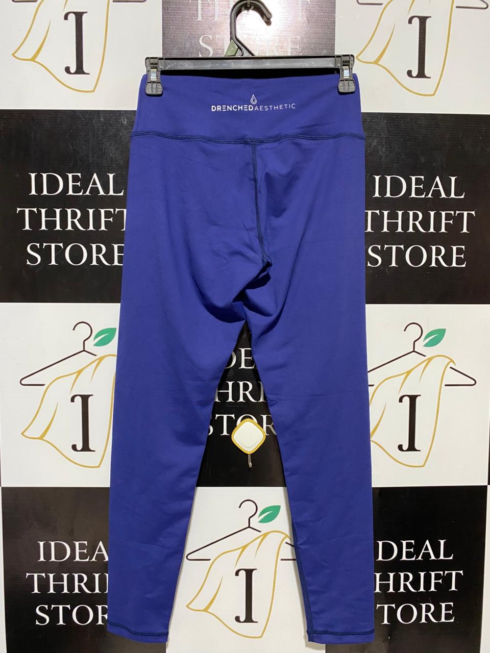 |S| WAIST 25| B20| HIGH-WAISTED ROYAL BLUE ATHLETIC LEGGINGS