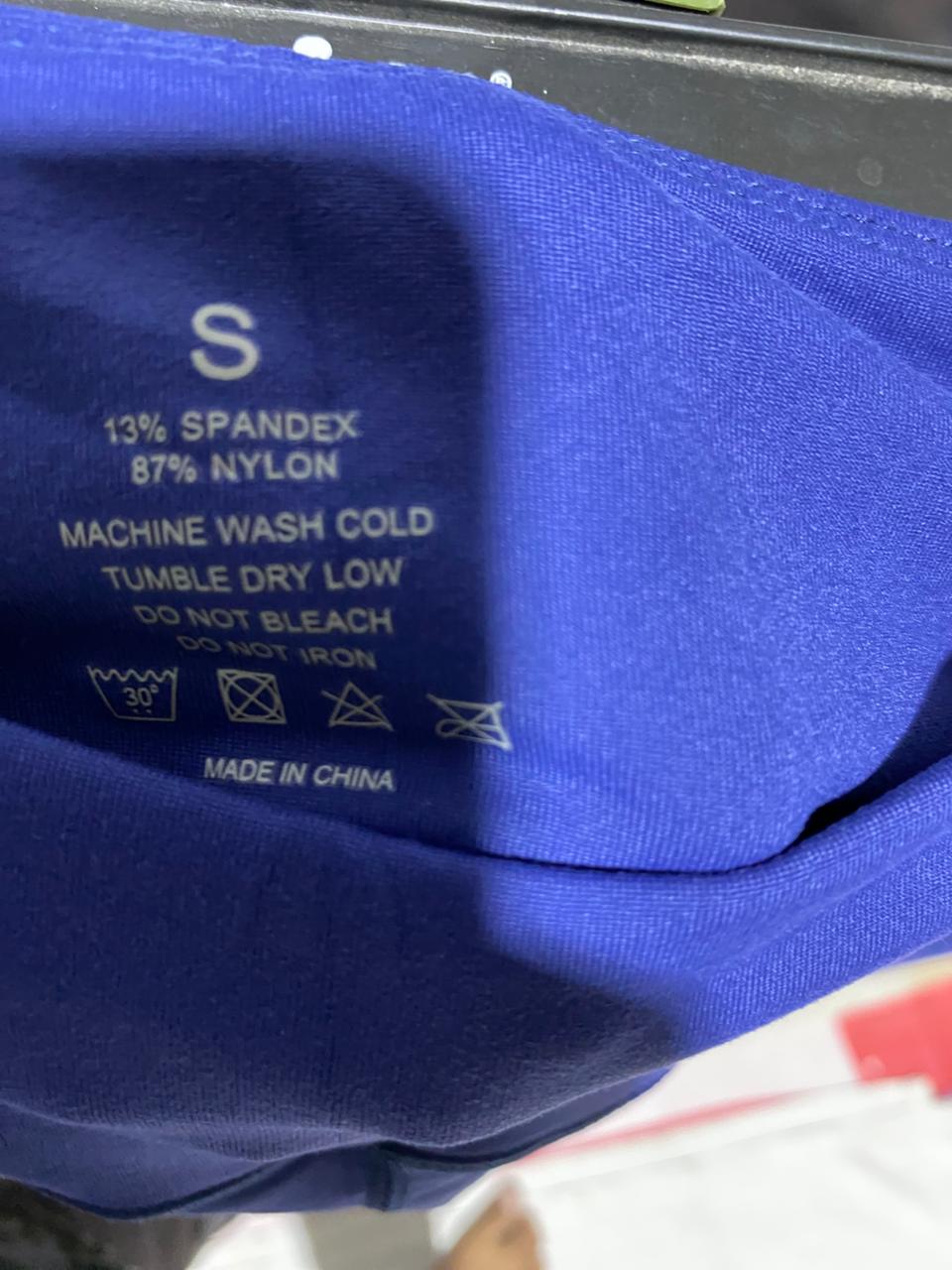 |S| WAIST 25| B20| HIGH-WAISTED ROYAL BLUE ATHLETIC LEGGINGS