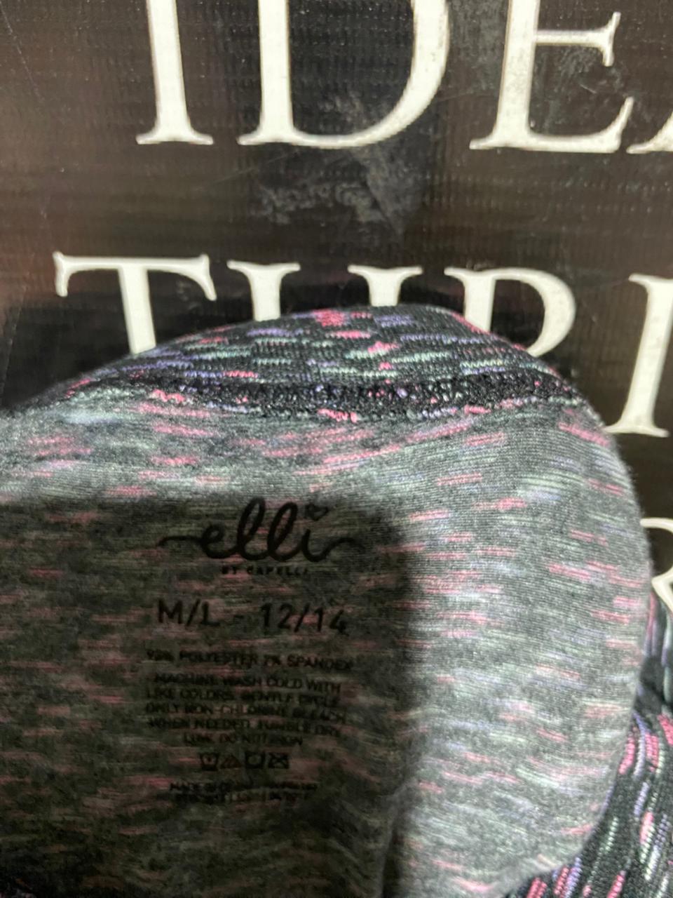 ELLI |XS| WAIST 24| B20| MULTICOLOR SPACE-DYE HIGH-WAISTED ATHLETIC LEGGINGS