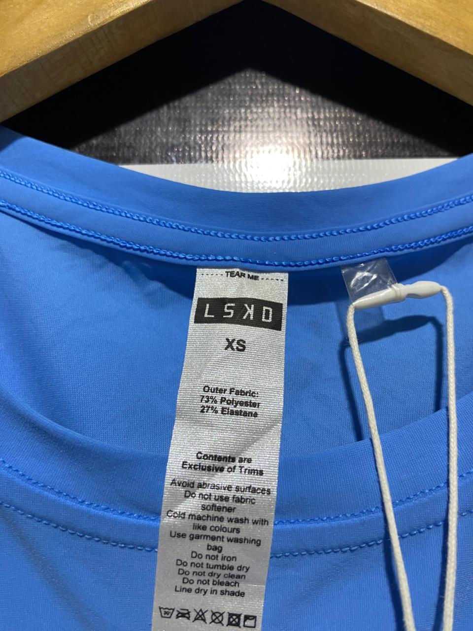 LSKD |XS| BUST 15| B20| WOMEN'S PERFORMANCE SHORT SLEEVE TRAINING TEE IN SKY BLUE