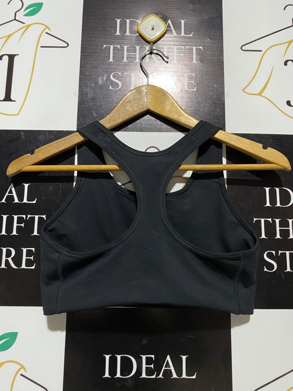 |M| BUST 14| B20| WOMEN'S DRI-FIT RACERBACK SPORTS BRA IN BLACK