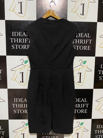 MOSSMAN |M| BUST 17| B20| CLASSIC BLACK CAP SLEEVE MINI DRESS