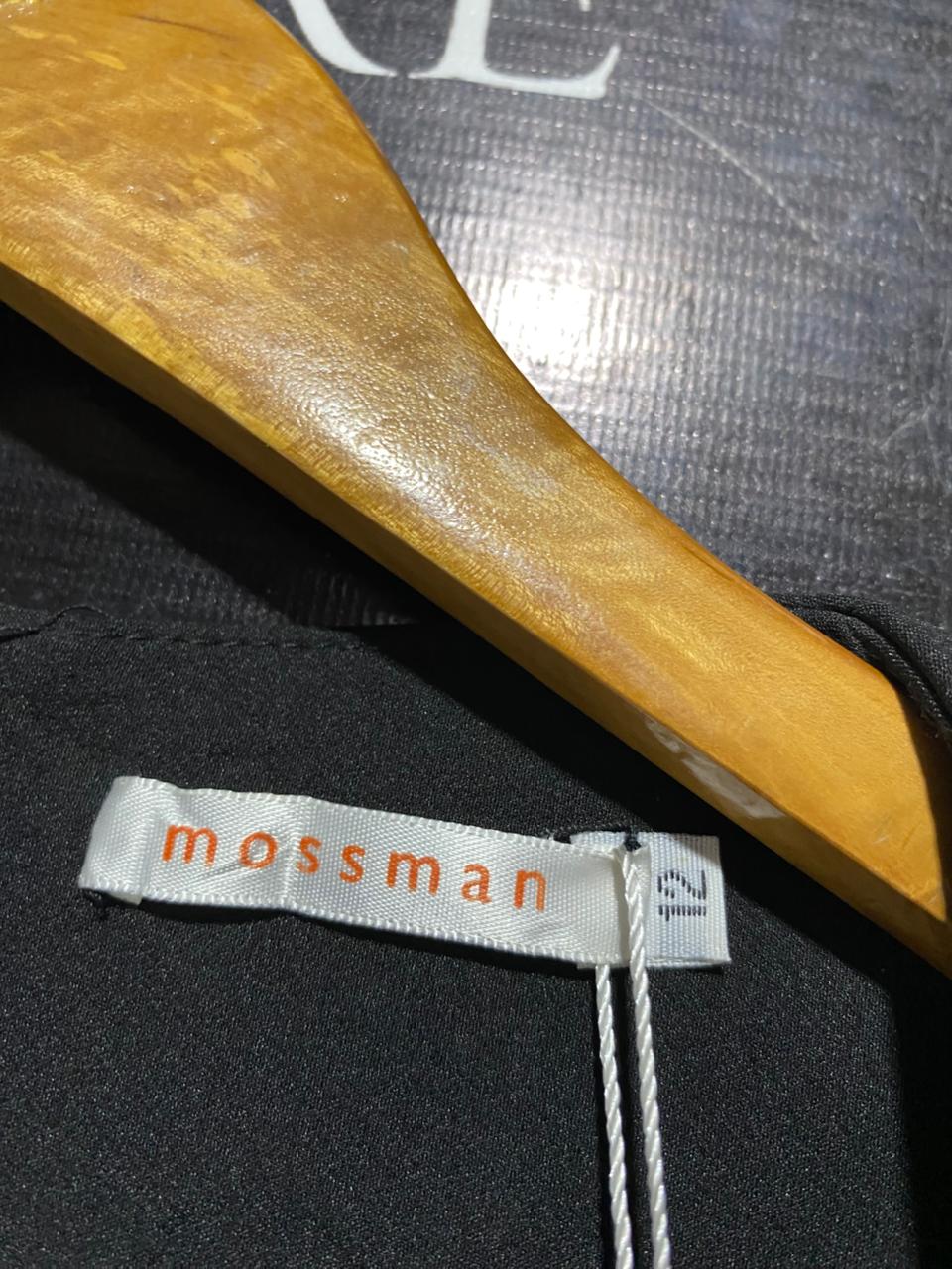 MOSSMAN |M| BUST 17| B20| CLASSIC BLACK CAP SLEEVE MINI DRESS
