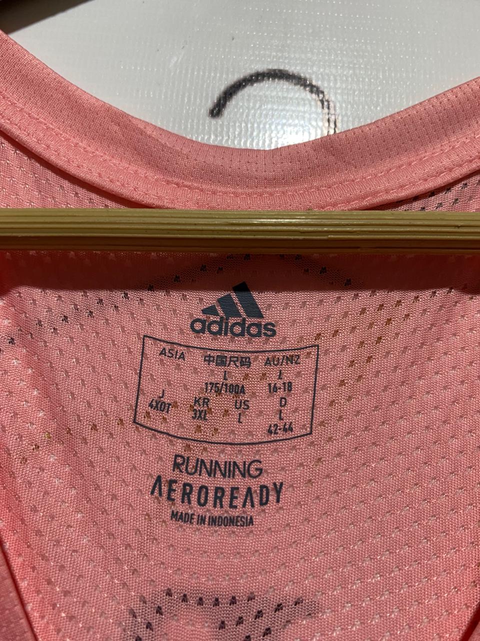 ADIDAS |L| BUST 20| B20| AEROREADY WOMEN'S PINK RUNNING T-SHIRT