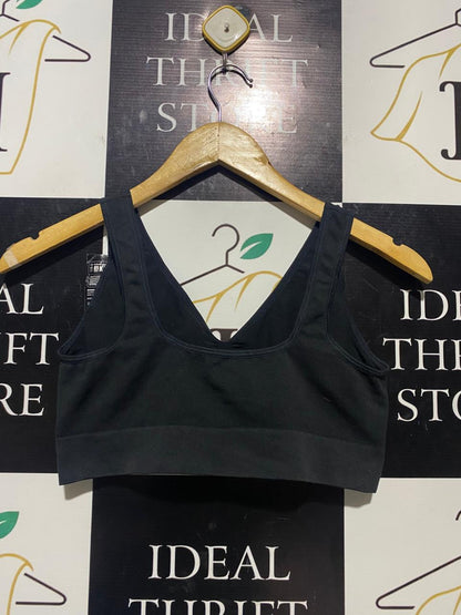 BONDS |M| BUST 14| B20| WOMEN'S COMFY CROP BRA - BLACK
