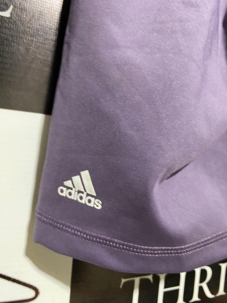 ADIDAS |XXS| WAIST 20| B20| WOMEN'S HIGH-WAISTED BIKER SHORTS - DUSTY PURPLE
