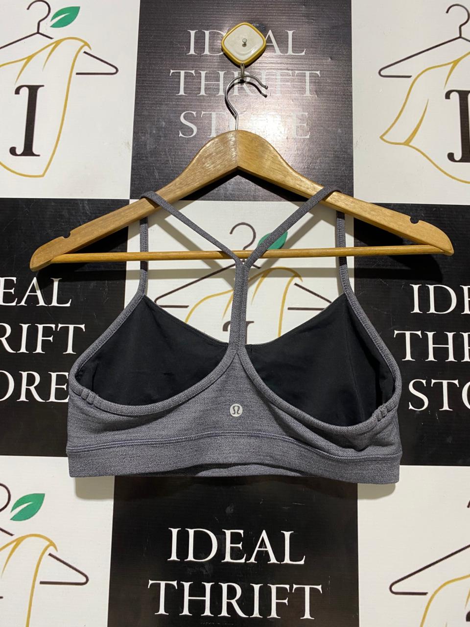 LULULEMON |M| BUST 15| B20| WOMEN'S HEATHER GREY RACERBACK SPORTS BRA