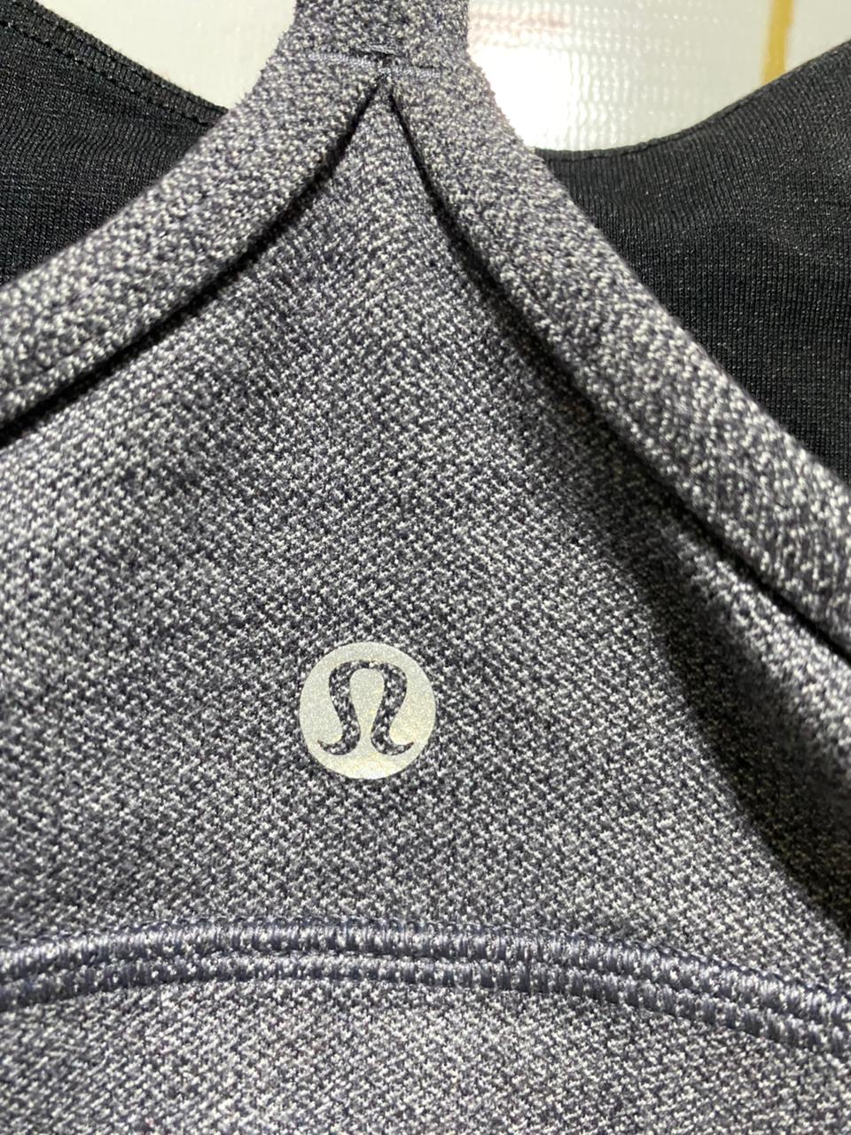 LULULEMON |M| BUST 15| B20| WOMEN'S HEATHER GREY RACERBACK SPORTS BRA
