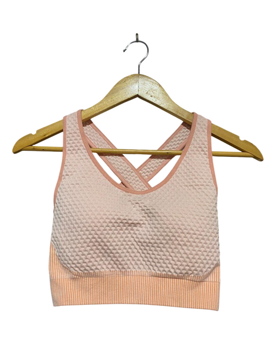 |XS| BUST 12| B21| WOMEN'S SEAMLESS TEXTURED SPORTS BRA