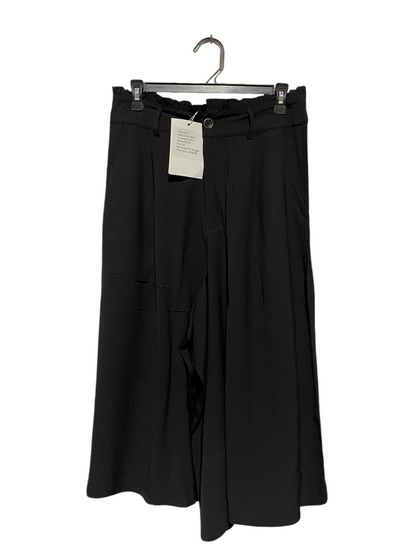 LITTLE MISTRESS |L| WAIST 30| C2| PREMIUM BLACK PAPERBAG WAIST WIDE-LEG CULOTTES