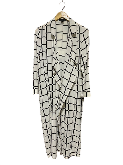 ATMOSPHERE |L| BUST 20| B21| CHECKERED LONG-LINE DRAPE OVERCOAT