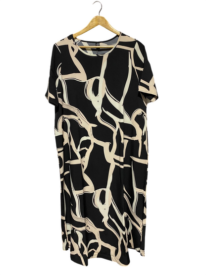 SHEIN |L| BUST 22| B21| MODERN ABSTRACT PRINT MIDI T-SHIRT DRESS