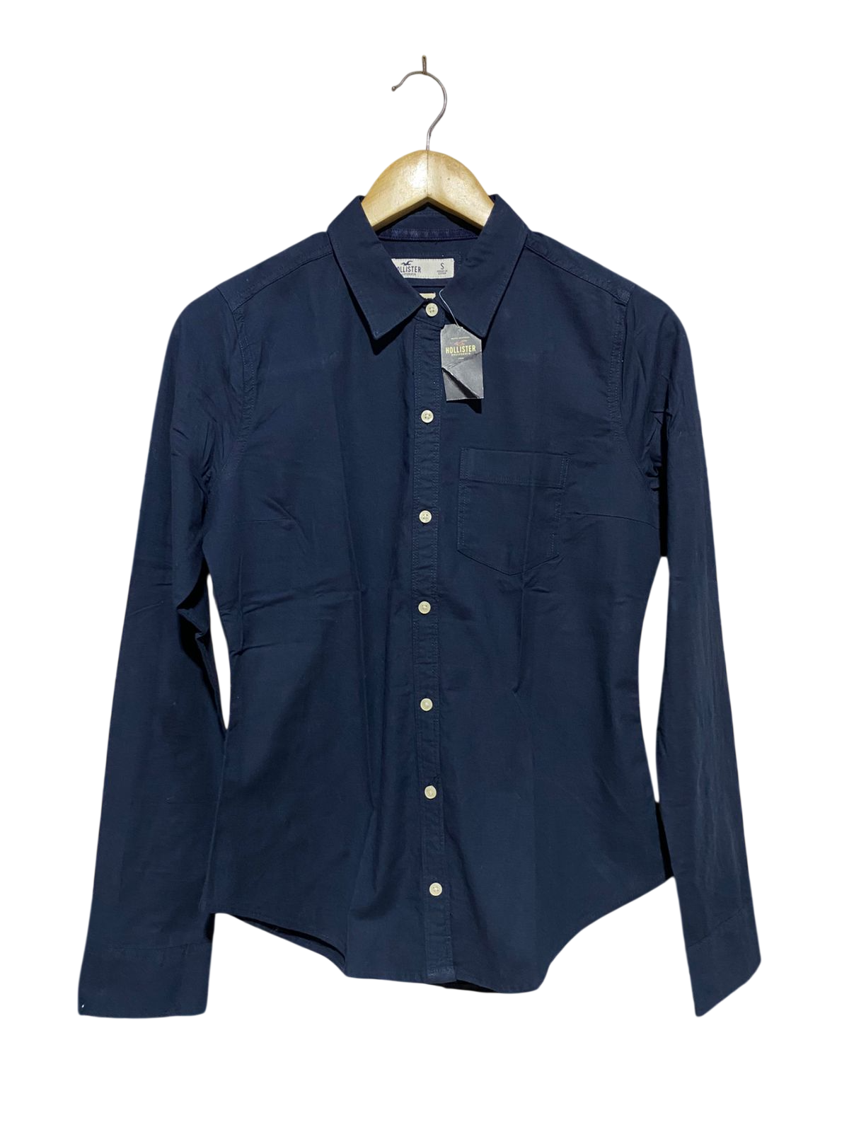 HOLLISTER |M| BUST 18| B21| SLIM FIT NAVY BUTTON-DOWN SHIRT