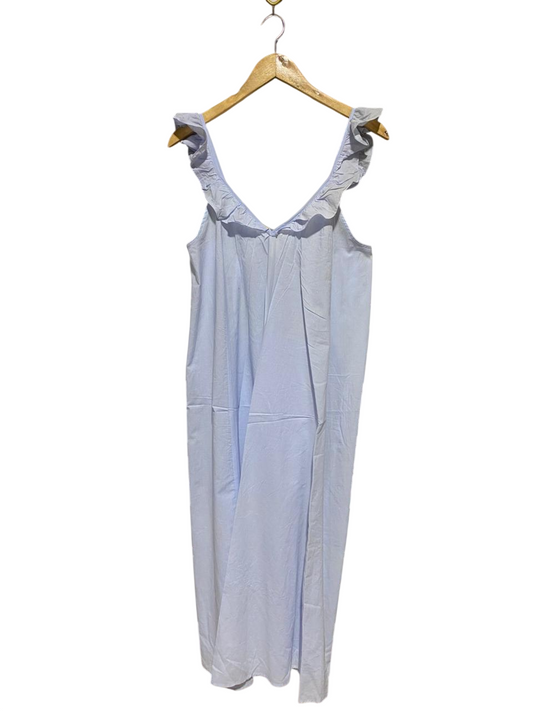 H&M |M| BUST 18| B21| RUFFLE STRAP COTTON MAXI DRESS