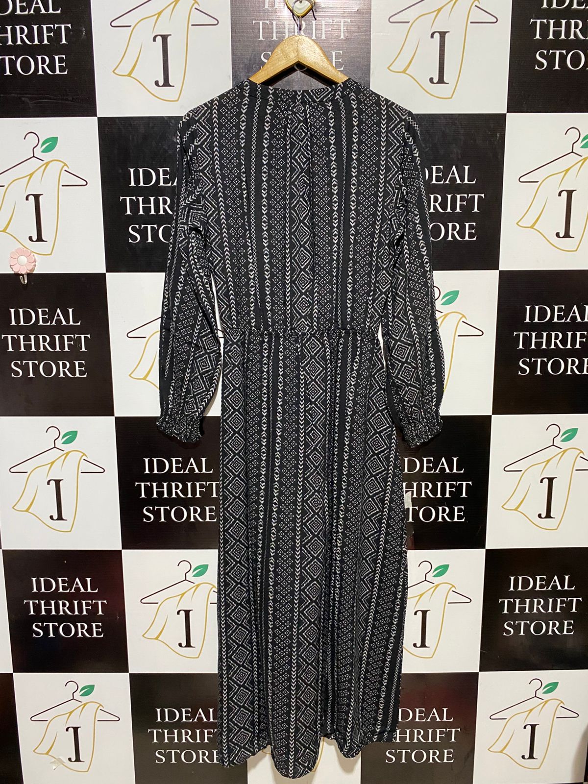 WALLIS |L| BUST 19| B21| GEOMETRIC BOHO MAXI DRESS