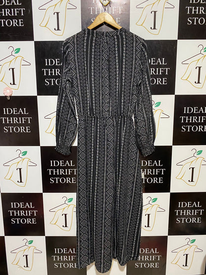 WALLIS |L| BUST 19| B21| GEOMETRIC BOHO MAXI DRESS