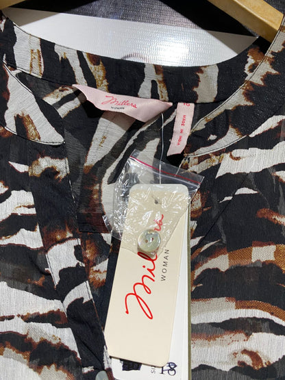 MILLERA |XL| BUST 24| B21| ANIMAL PRINT BUTTON-DOWN SHIRT