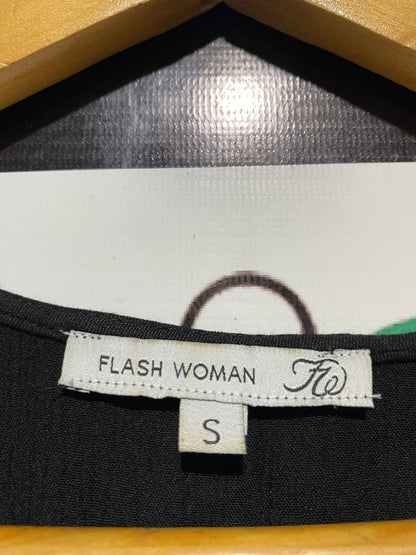 FLASH WOMAN |L| BUST 21| B21| ELEGANT RUFFLE ACCENT MIDI DRESS